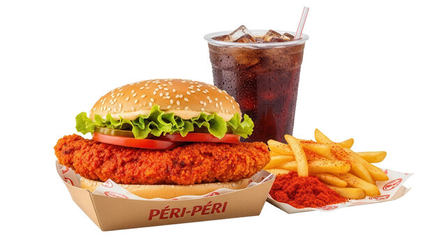 Periperi chill burger combo